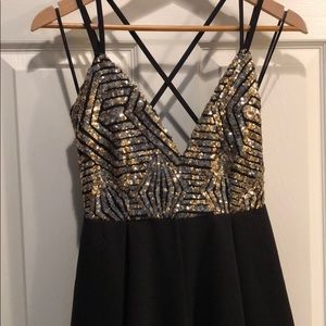 Sequined romper